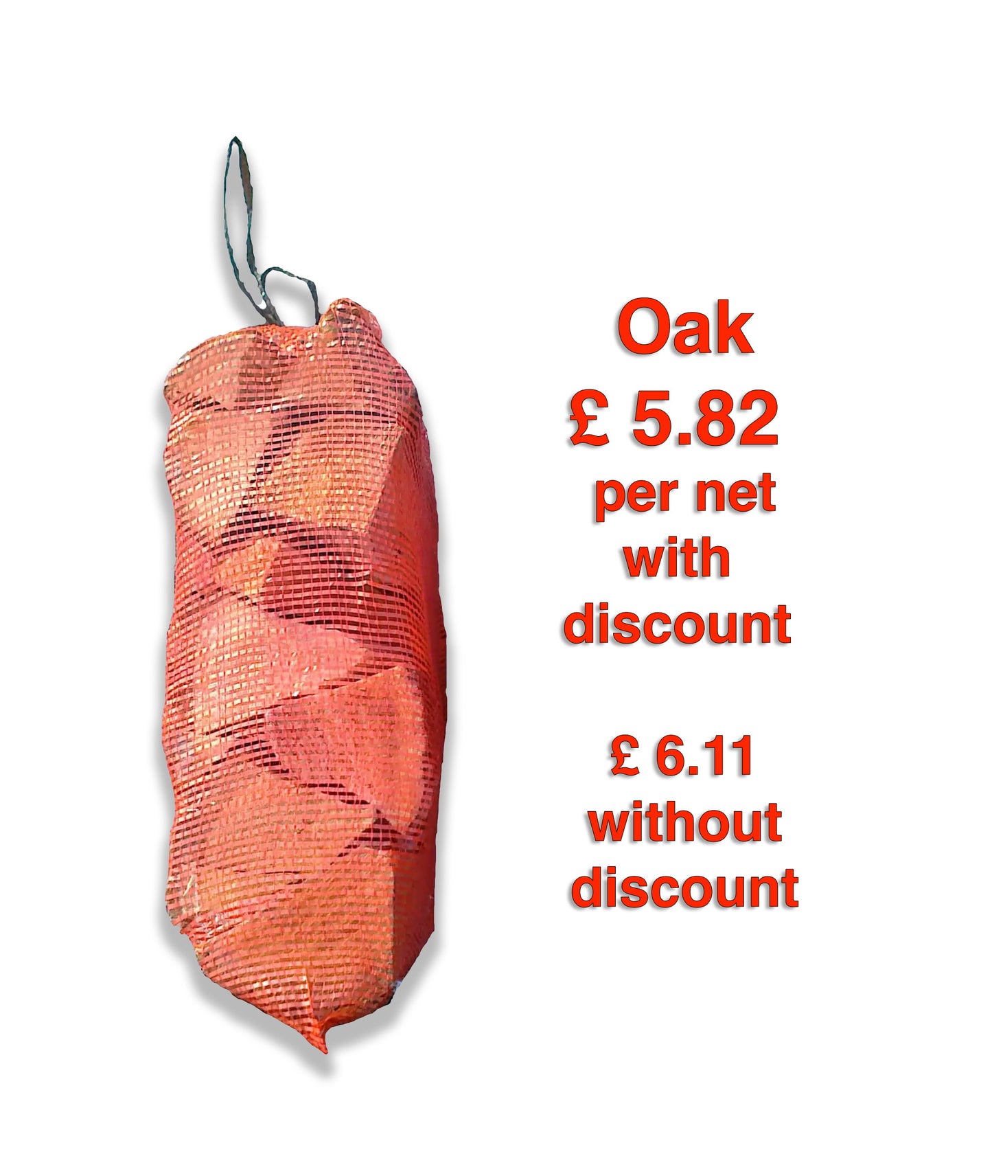 KD Firewood in 22 Litre Nets