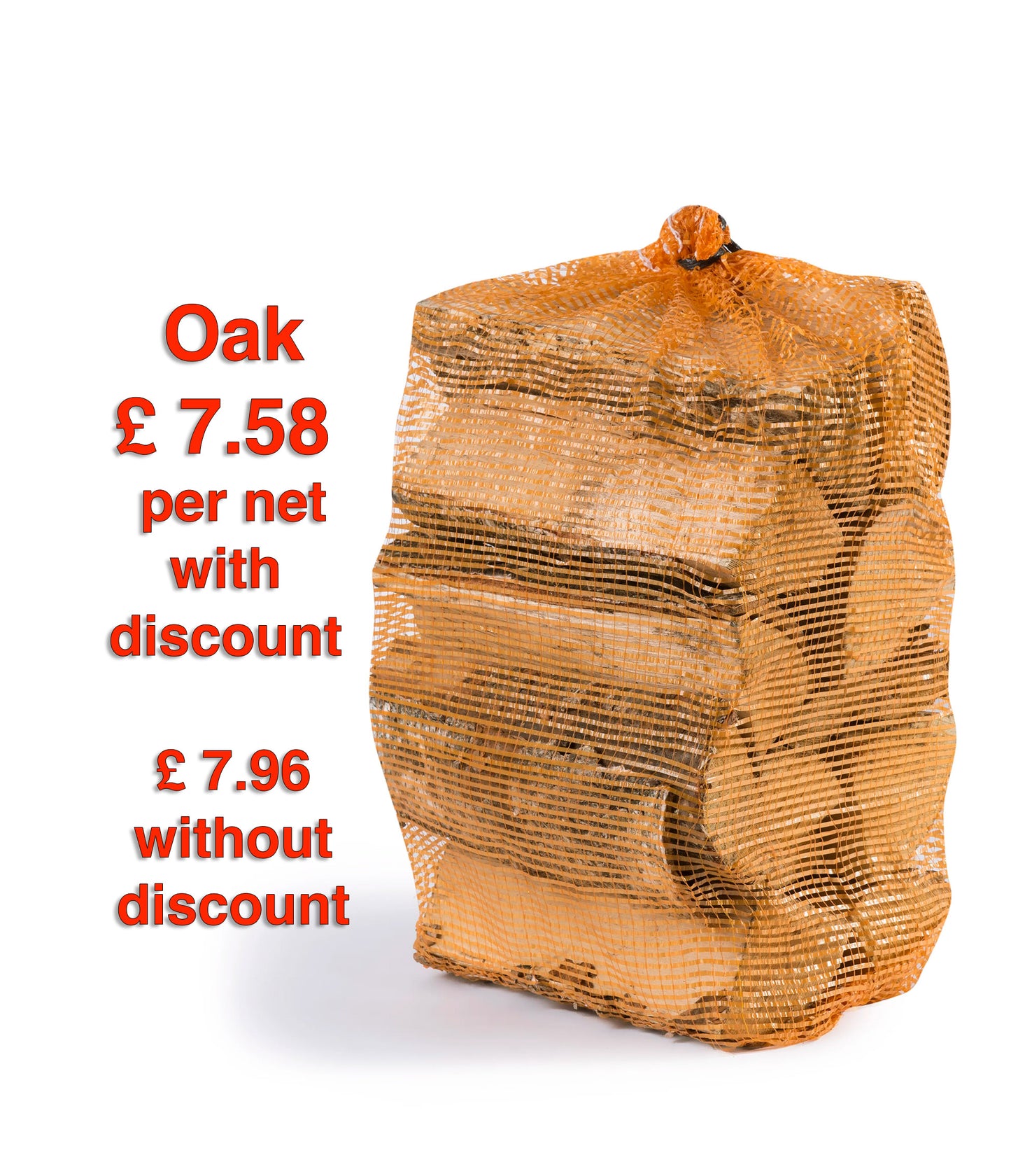 KD Firewood in 40 Litre Nets