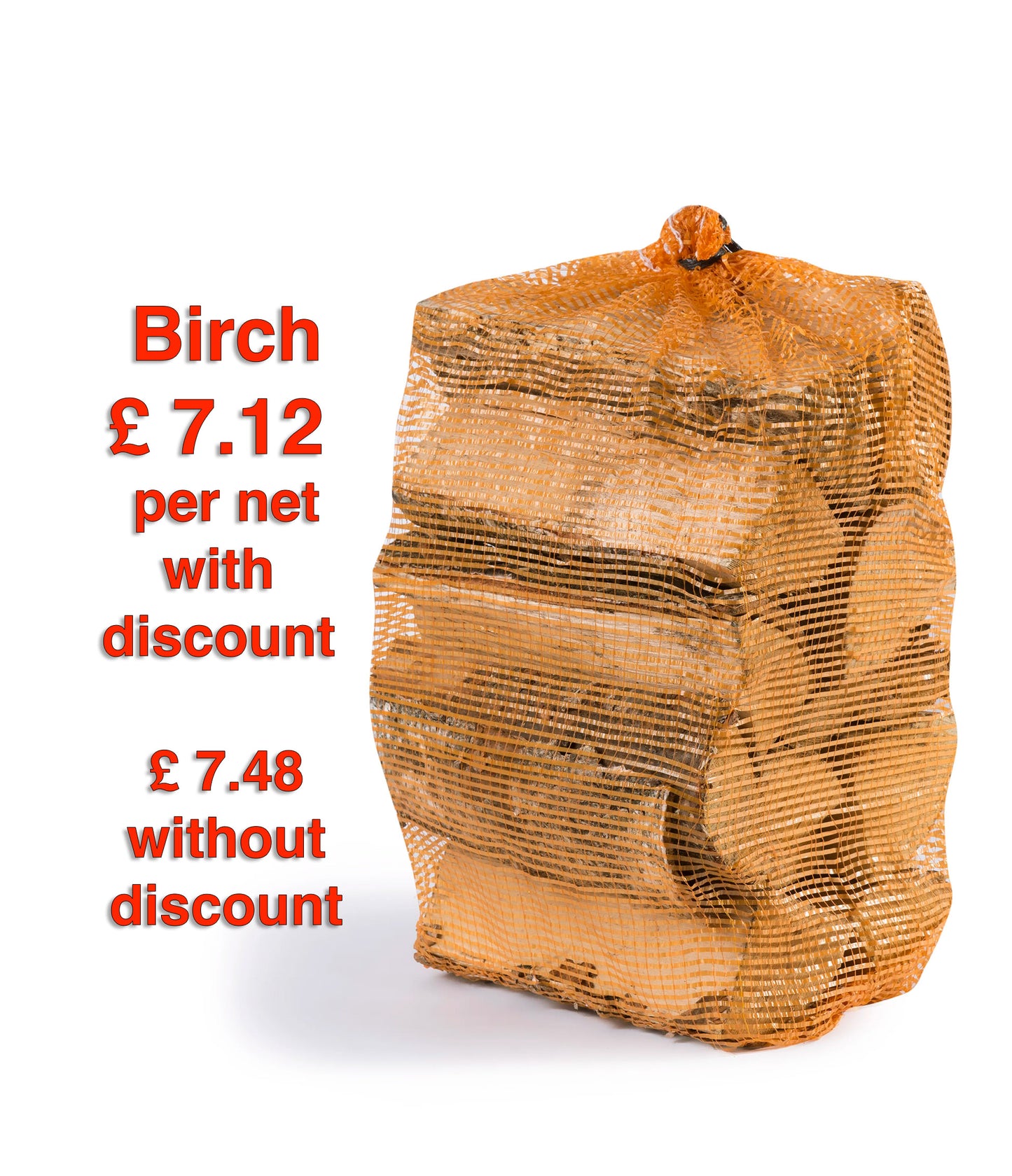 KD Firewood in 40 Litre Nets